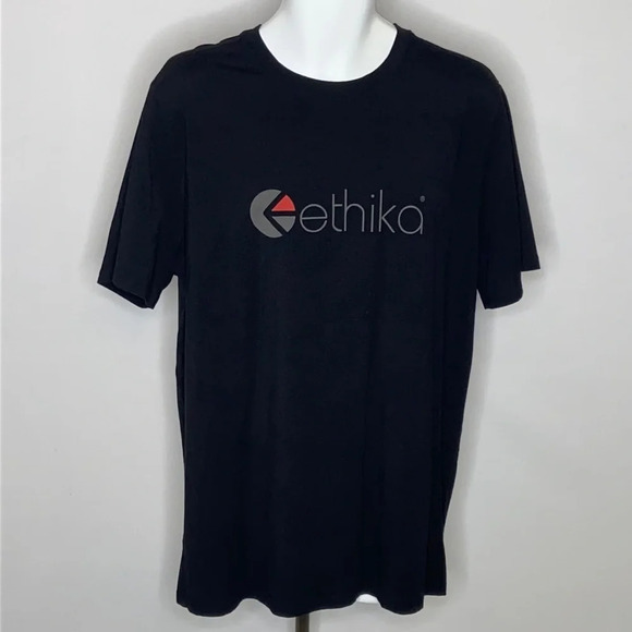 Ethika Crew Neck Short Sleeve Logo Classic Fit Tee Shirt - Large - Picture 1 of 5